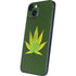 Marijuana Leaf Light Green iPhone 15 Plus Skin