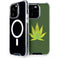 Marijuana Leaf Light Green iPhone 15 Pro MagSafe Case