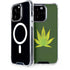 Marijuana Leaf Light Green iPhone 14 Pro MagSafe Case