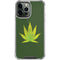 Marijuana Leaf Light Green iPhone 14 Pro Max Clear Case