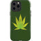 Marijuana Leaf Light Green iPhone 15 Pro Max Impact Case