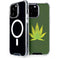 Marijuana Leaf Light Green iPhone 15 Pro Max MagSafe Case