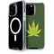 Marijuana Leaf Light Green iPhone 14 Pro Max MagSafe Case