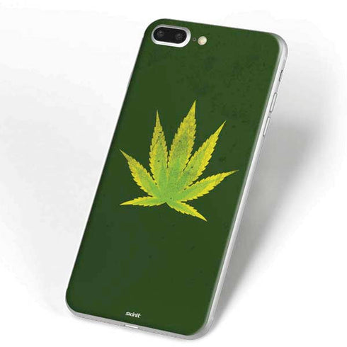 Marijuana Leaf Light Green iPhone 7 Plus Skin