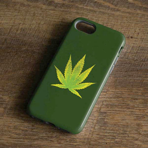 Marijuana Leaf Light Green iPhone 7 Pro Case
