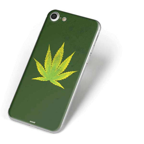 Marijuana Leaf Light Green iPhone 7 Skin