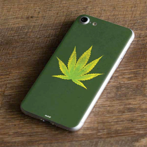 Marijuana Leaf Light Green iPhone 7 Skin