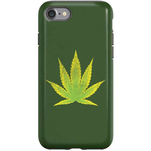 Marijuana Leaf Light Green iPhone SE (2nd & 3rd Gen) Pro Case