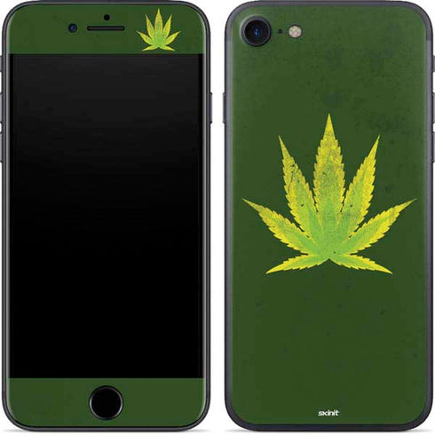 Marijuana Leaf Light Green iPhone SE (2nd & 3rd Gen) Skin