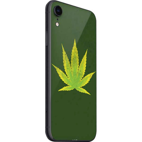 Marijuana Leaf Light Green iPhone SE (2nd & 3rd Gen) Skin