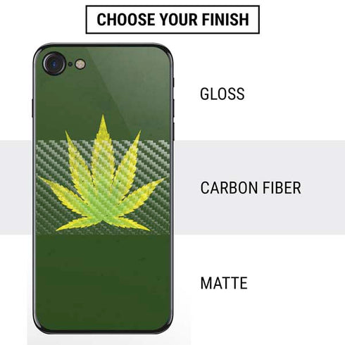 Marijuana Leaf Light Green iPhone SE (2nd & 3rd Gen) Skin