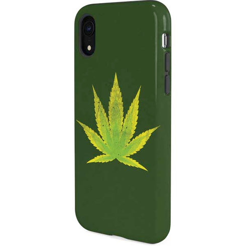 Marijuana Leaf Light Green iPhone XR Pro Case