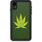 Marijuana Leaf Light Green iPhone XR Waterproof Case