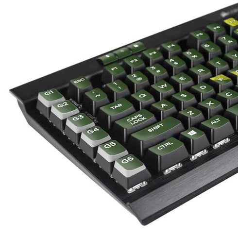 Marijuana Leaf Light Green K95 RGB PLATINUM Mechanical Gaming Keyboard Skin