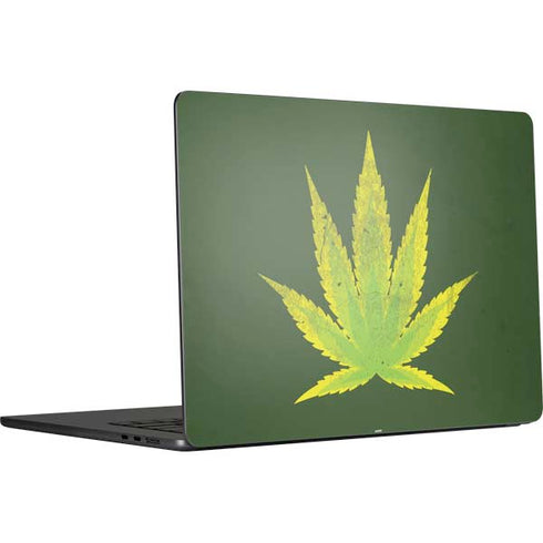 Marijuana Leaf Light Green MacBook Air 15 in (2023) Skin