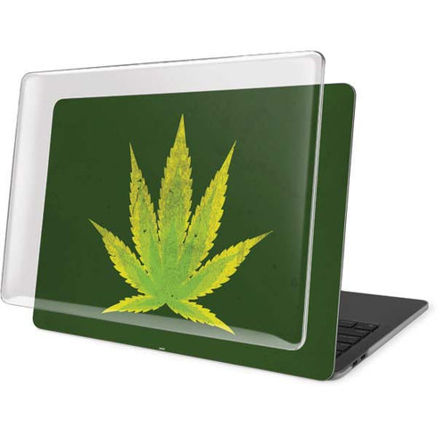Marijuana Leaf Light Green MacBook Pro 13in (2020) Case plus Skin
