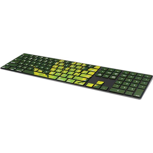 Marijuana Leaf Light Green Magic Keyboard with Numeric Keypad Skin
