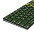 Marijuana Leaf Light Green Magic Keyboard with Numeric Keypad Skin