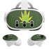 Marijuana Leaf Light Green Meta Quest 3 Skin