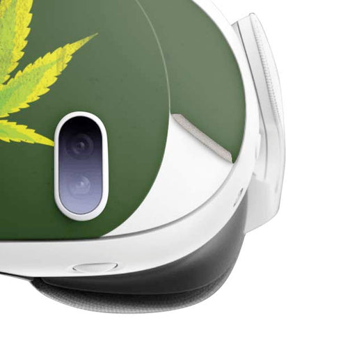 Marijuana Leaf Light Green Meta Quest 3 Skin
