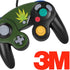 Marijuana Leaf Light Green Nintendo GameCube Controller Skin