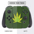 Marijuana Leaf Light Green Nintendo Switch Bundle Skin