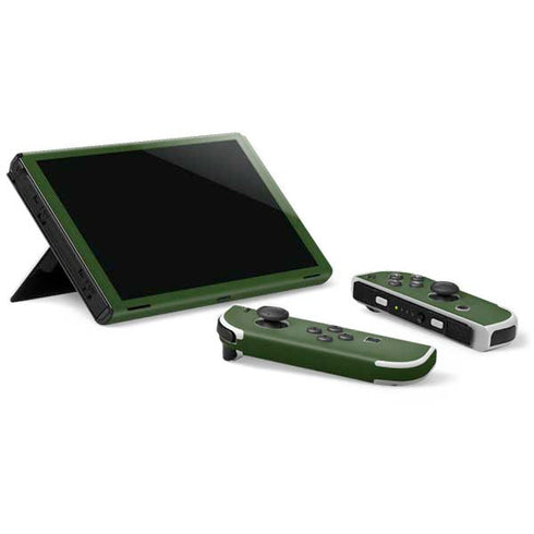 Marijuana Leaf Light Green Nintendo Switch OLED (2021) Skin