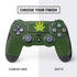 Marijuana Leaf Light Green PS4 Controller Skin