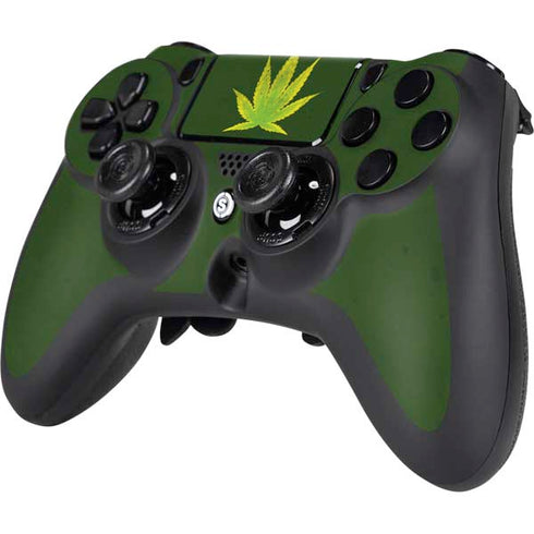 Marijuana Leaf Light Green PS4/PC SCUF Impact Controller Skin