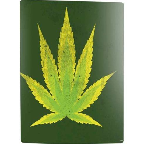 Marijuana Leaf Light Green PS5 Digital Edition Bundle Skin
