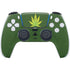 Marijuana Leaf Light Green PS5 Controller Skin