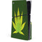 Marijuana Leaf Light Green PS5 Slim Disk Console Skin