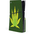 Marijuana Leaf Light Green PS5 Slim Disk Console Skin
