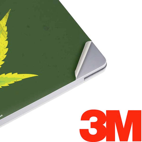 Marijuana Leaf Light Green Surface Laptop 3 13.5in Skin