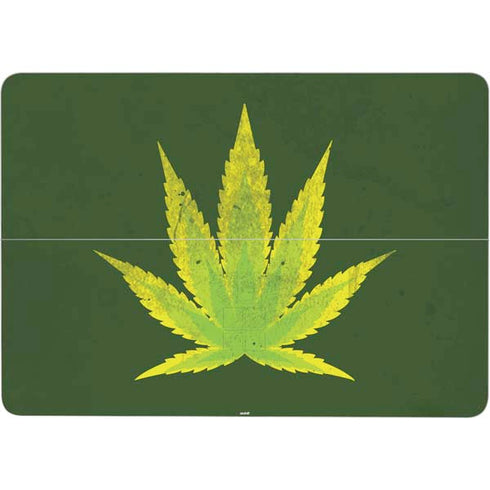 Marijuana Leaf Light Green Surface Laptop Studio Skin