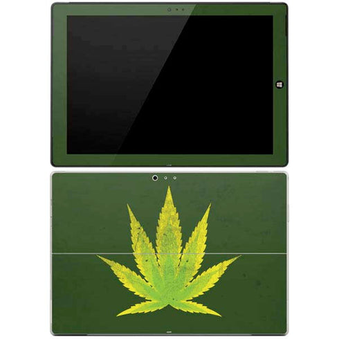 Marijuana Leaf Light Green Surface Pro 3 Skin