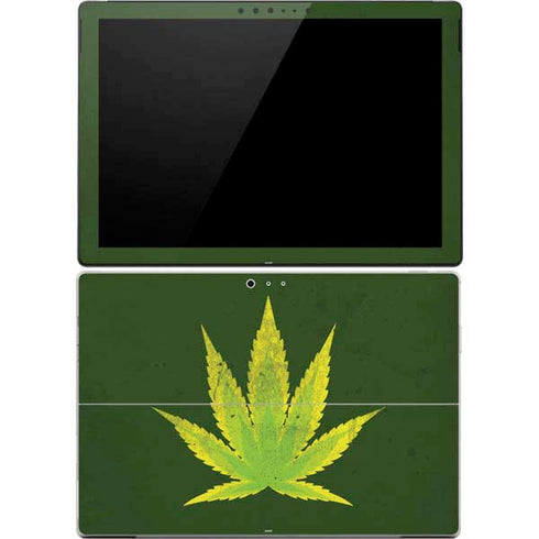 Marijuana Leaf Light Green Surface Pro 4 Skin
