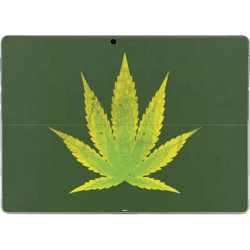 Marijuana Leaf Light Green Surface Pro 8 Skin