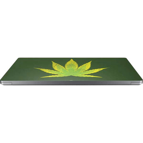 Marijuana Leaf Light Green Universal Laptop 13in (10.6 x 7.6in) Skin