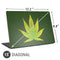 Marijuana Leaf Light Green Universal Laptop 15in (12.2 x 8.8in) Skin