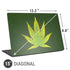 Marijuana Leaf Light Green Universal Laptop 15in (12.2 x 8.8in) Skin