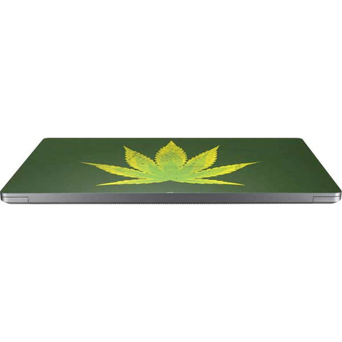 Marijuana Leaf Light Green Universal Laptop 18in (14.6 x 10.6in) Skin