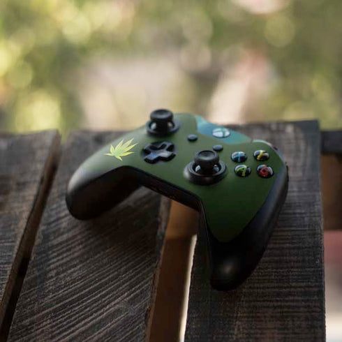 Marijuana Leaf Light Green Xbox One Controller Skin