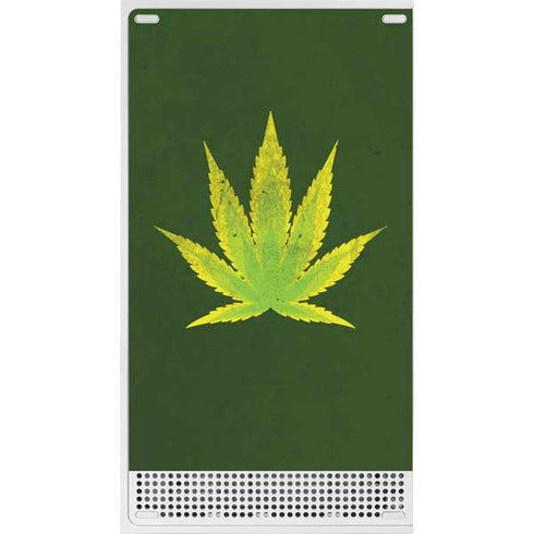 Marijuana Leaf Light Green Xbox Series S Skins