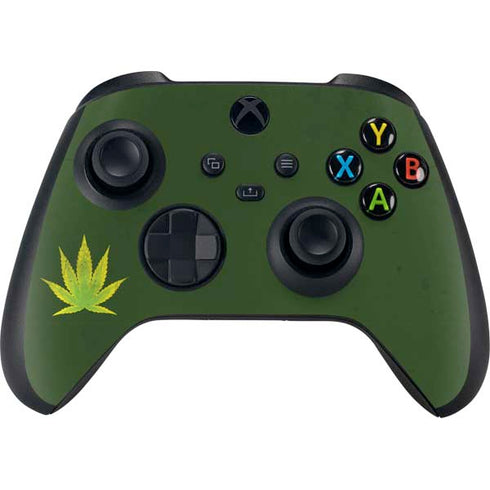 Marijuana Leaf Light Green Xbox Series X Bundle Skin