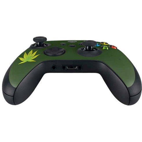 Marijuana Leaf Light Green Xbox Series X Controller Skin
