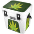 Marijuana Leaf Light Green YETI Roadie 24 Hard Cooler Skin