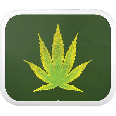 Marijuana Leaf Light Green YETI Roadie 24 Hard Cooler Skin