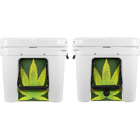 Marijuana Leaf Light Green YETI Tundra 65 Hard Cooler Skin