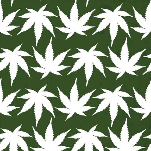 Marijuana Leaf White Pattern Nintendo 2DS XL (2017) Skin